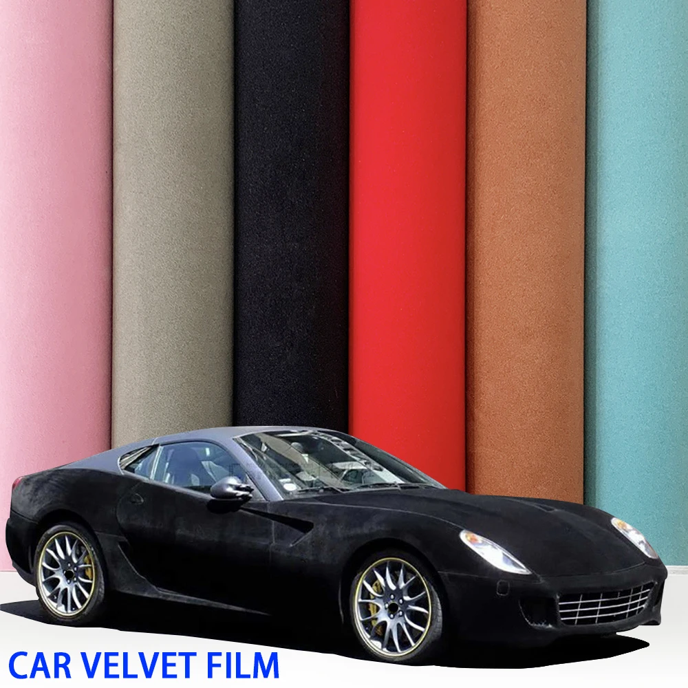 Автомобильная бархатная пленка замшевая виниловая автомобильная для автомобиля
