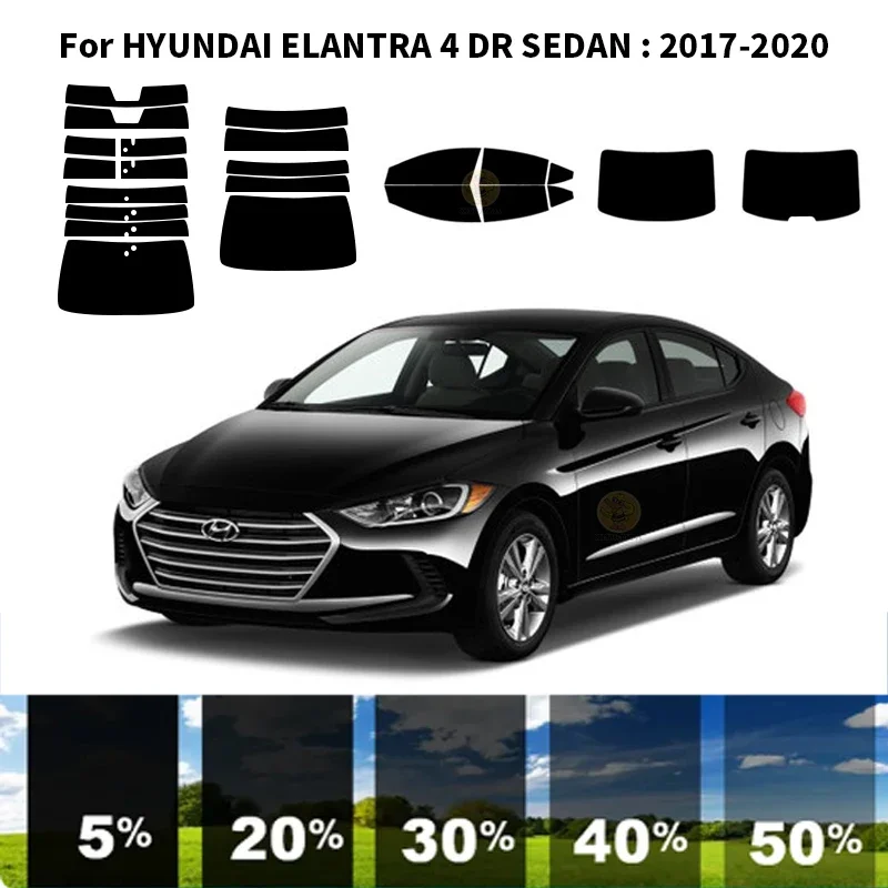 

Нанокерамическая Автомобильная УФ-пленка Precut для окон, автомобильная пленка для окон для HYUNDAI ELANTRA 4 DR SEDAN 2017-2020