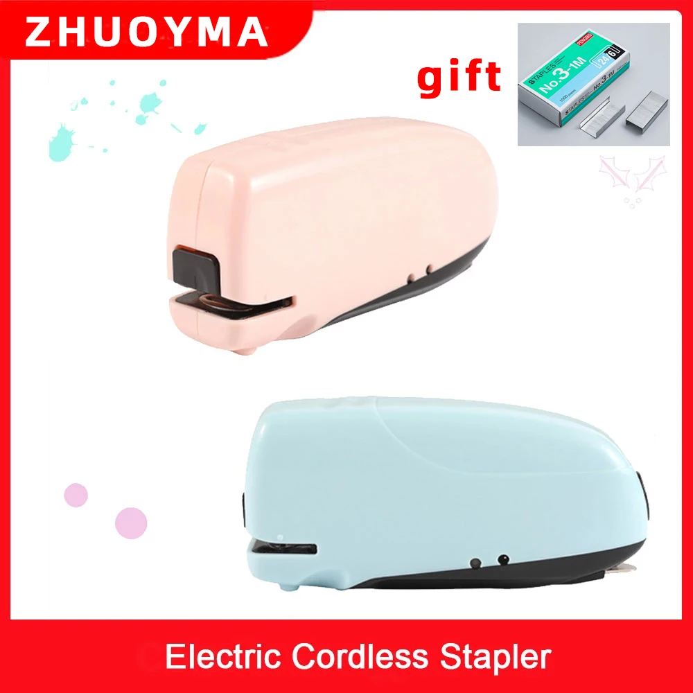 

Rechargeable Office Staples Paper School Electric 24/6 Cordless Electric Stapler Stationery Stationery Automatic Stapler