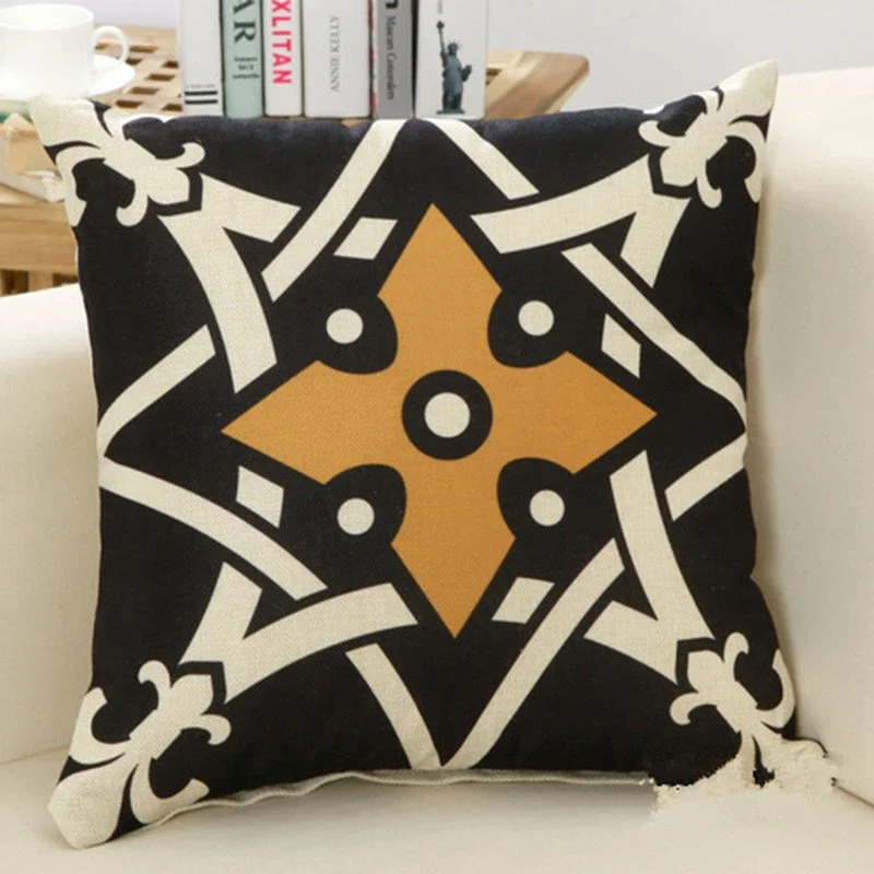 Модный винтажный Чехол для диванной подушки с геометрическим рисунком | Дом и сад