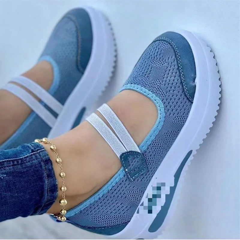 2022 New Sneakers Ladies Casual Shoes Ladies Vulcanized Shoes Hook Breathable Ladies Shoes Ladies Outdoor Walking Zapatos Mujer