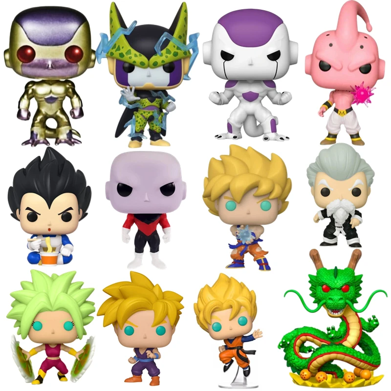 

10Cm Funko Pop Dragon Ball Super Son Goku Vegeta Cell Majin Buu Piccolo Anime Action Figure Model Garage Kit Toys Ornament Gift