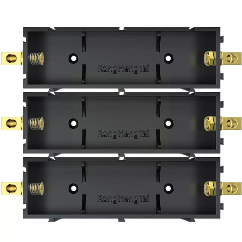 

Battery Slot For 21700 Compatible 18650 Solder-free Lithium Battery Box Holder Electronic High-current Copper Pil M6G9