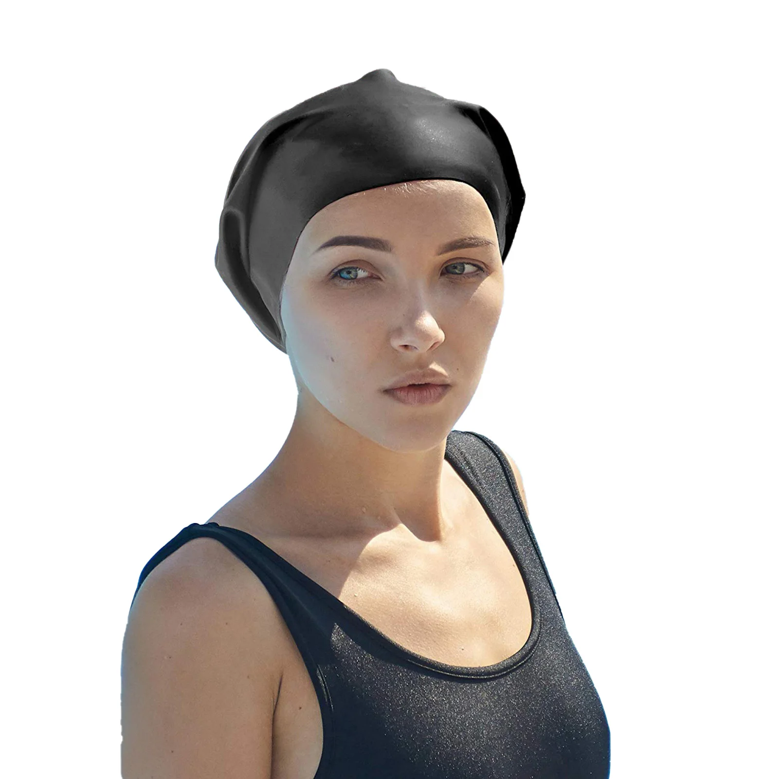 

Large Silicone Swim Cap Extra Large Unisex Swimming Cap Comfortable To Use Keep Hair And Ear Dry Waterproof Swimming Cap For