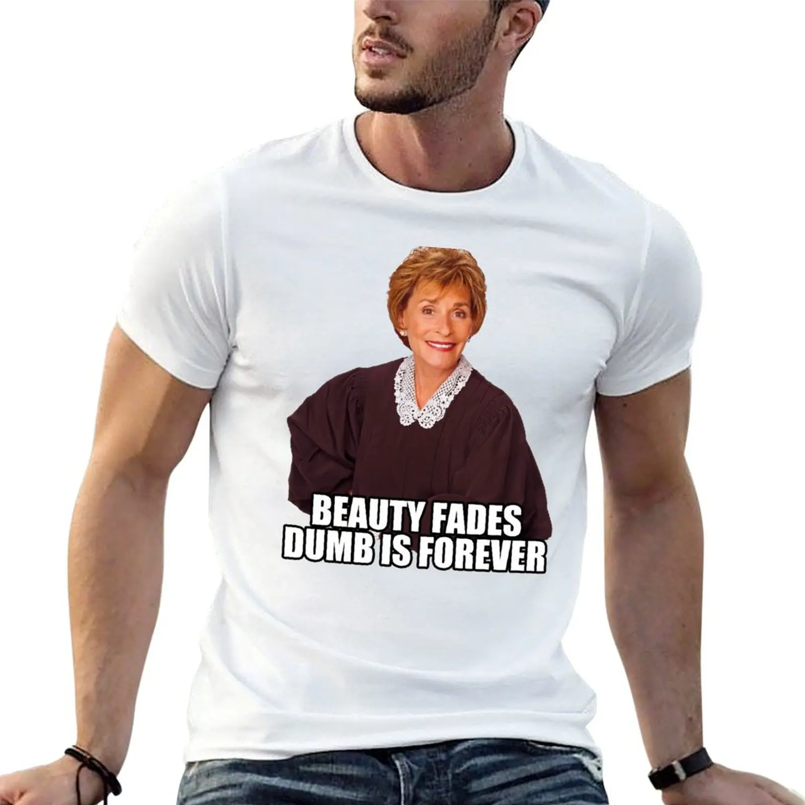 Фото Футболка Beauty Fades Dumb is forever, модная повседневная рубашка с короткими рукавами №1