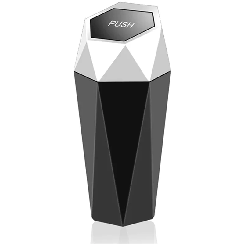 Автомобильный мусорный бак с крышкой портативный автомобильный мини-мусорный