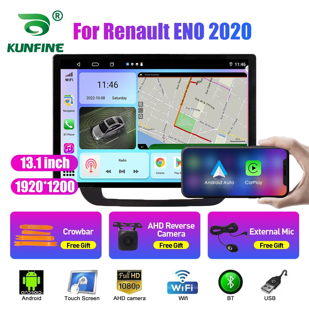 

13.1 inch Car Radio For Renault ENO 2020 Car DVD GPS Navigation Stereo Carplay 2 Din Central Multimedia Android Auto