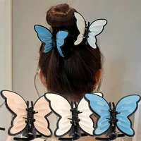 acrylic elegant hairgrip hair pin hair accessories korean style shark clip super fairy butterfly hair claw women hair clip
