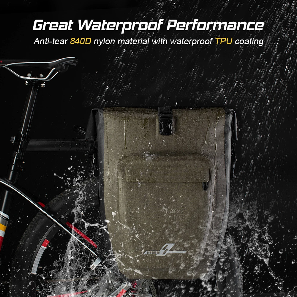 Сумка на ЗАДНЮЮ СТОЙКУ велосипеда водонепроницаемая 30 л | Спорт и развлечения