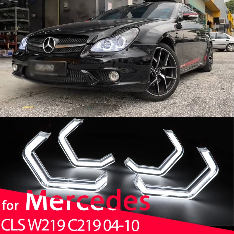 Набор «глаз ангела» M4 для автомобилей MERCEDES BENZ, CLS, W219, C219, 2004-2010, LED-лампа, модель dтм
