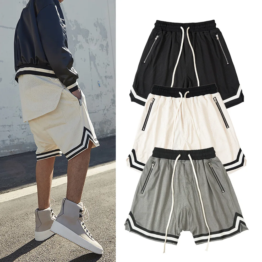 2023 Kanye West summer new hip-hop tide shorts men F loose sports high street five-point basketball pants tide casual trend