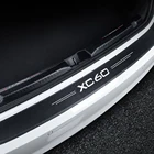 Защитные наклейки из углеродного волокна на задний бампер автомобиля, защитные наклейки, наклейки, пленки для Volvo XC60 2021 2020 2019 2018 2017 2016 2015 2013