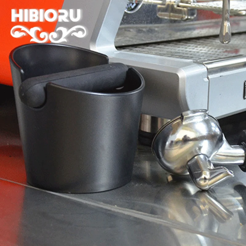 

Coffee Knock Box Black Anti Slip Coffee Grind Dump Bin With Detachable Knock Bar Residue Box Coffee Tools Cafe Accessories