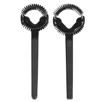 coffee machine cleaning brush detachable round elbow coffee brush short handle brew head cleaning tools