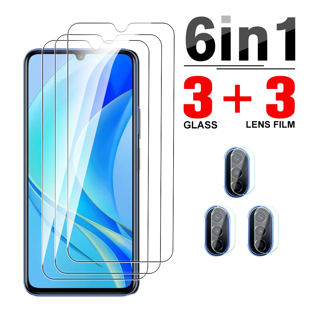 

6 в 1 Защитные пленки для экрана для Huawei Nova Y70 Plus Enjoy 50 закаленное стекло Novay70 Защитная пленка для объектива камеры телефона