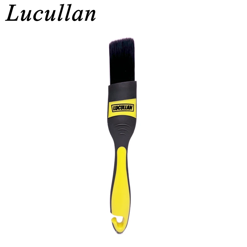 

Lucullan 2-модельные инструменты со сверхмягкой и средней щетиной, эргономичная резиновая ручка, щетка для детализации автомобиля