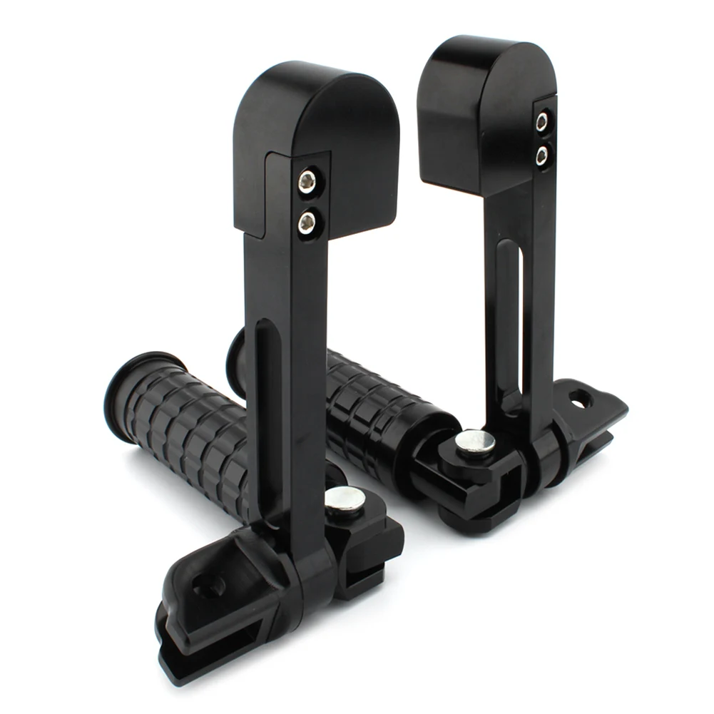 Черные мотоциклетные подножки подставка для пятки Harley Softtail Fatboy FLDE FLFB FLHC FXBB FXBR FXFB