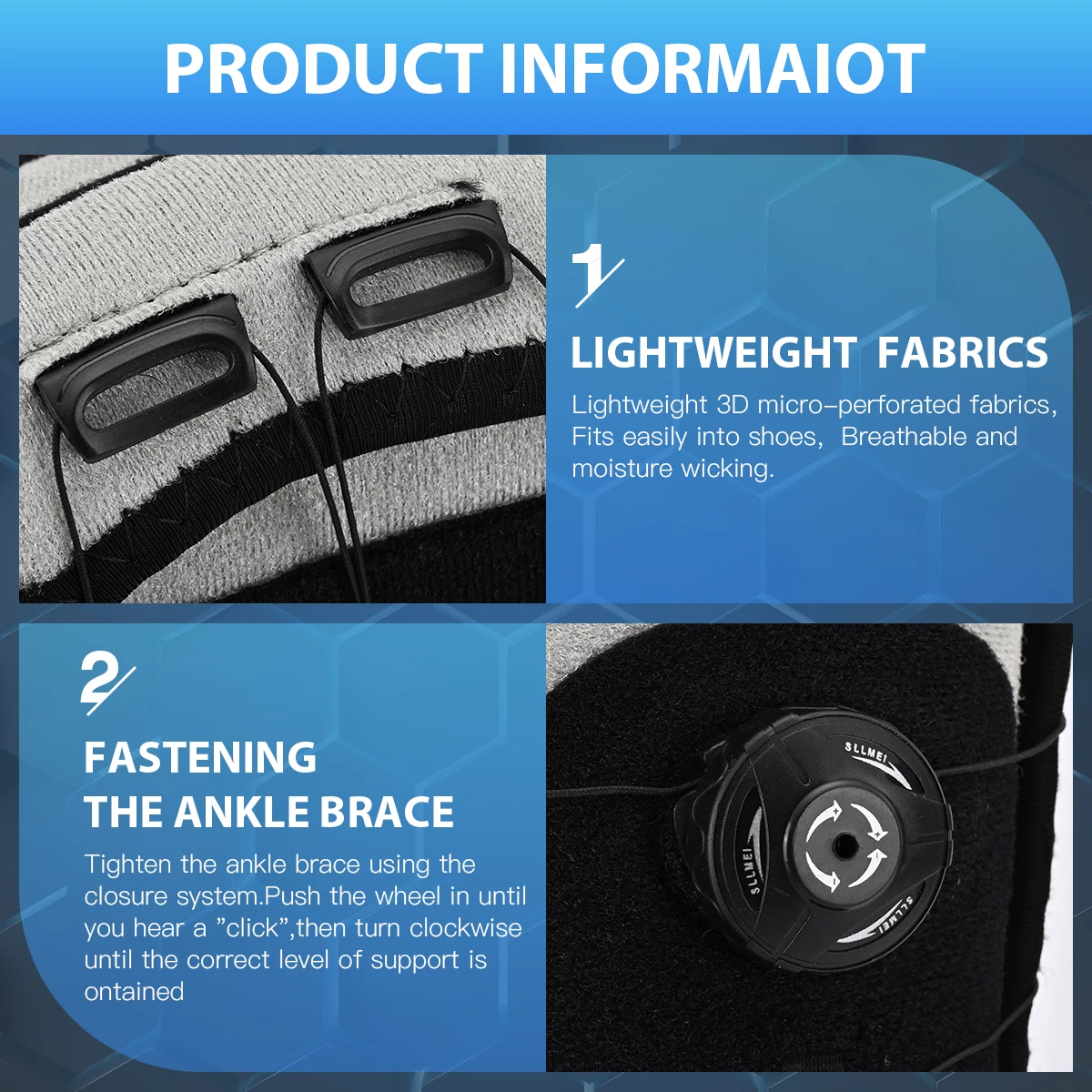 Фиксатор голеностопа Tenbon Spin System фиксация суставов | Красота и здоровье