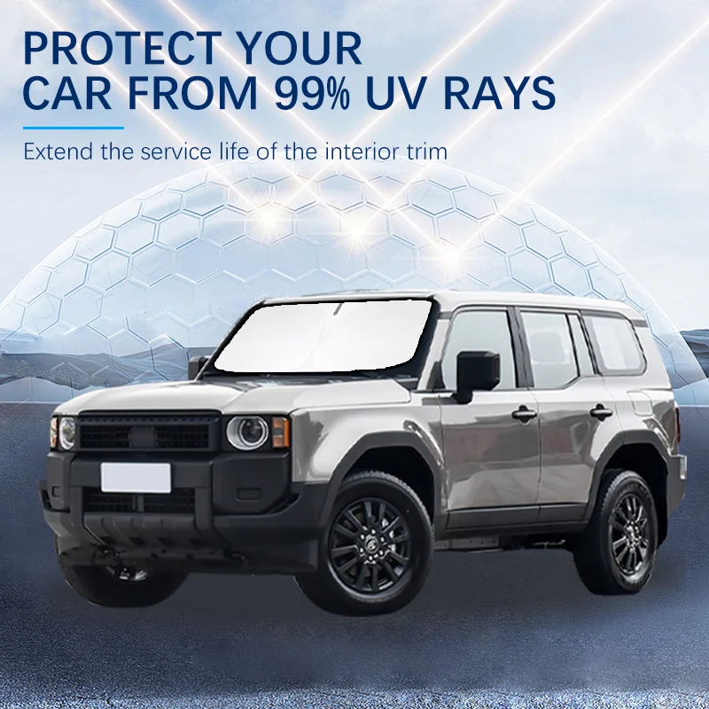 

Для Toyota Prado LC150 KDJ120 летние автомобильные аксессуары автомобильные солнцезащитные козырьки на лобовое стекло для переднего окна солнцезащитный крем УФ-зонтик