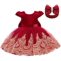christmas vestidos 2022 girls princess dresses for baby girl bowknot costume children evening dress baby clothes new born 3 24m