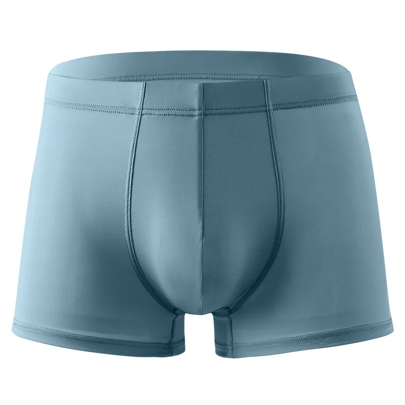 

Men's Panties Underpants Man Ice Silk Boxer Shorts Underwear Homme Calzoncillos Breathable U Convex Pouch Large Size Boxershorts