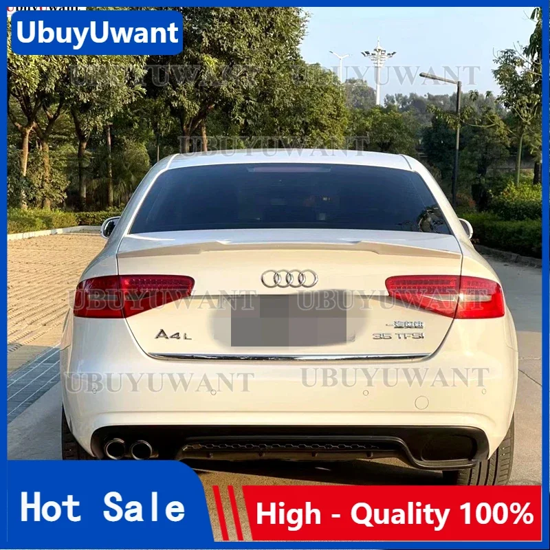 

Задний спойлер в стиле багажника M4 для Audi A4 B8.5 2012 2013 2014 2015, ABS материал, украшение хвостового крыла автомобиля
