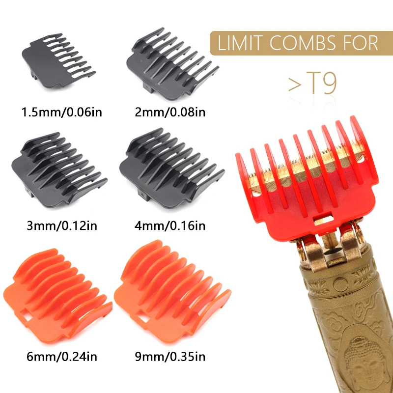 for T9 1.5/2/3/4/6/92 mm Professional Hair Trimmer Limit Com