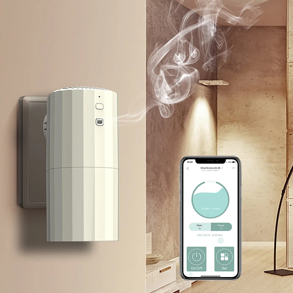 

Hotel Toilet Smart Essential Oils Diffuser Aromatherapy Machine Electric Aromatic Home Fragrance Room Aromatizer App Control
