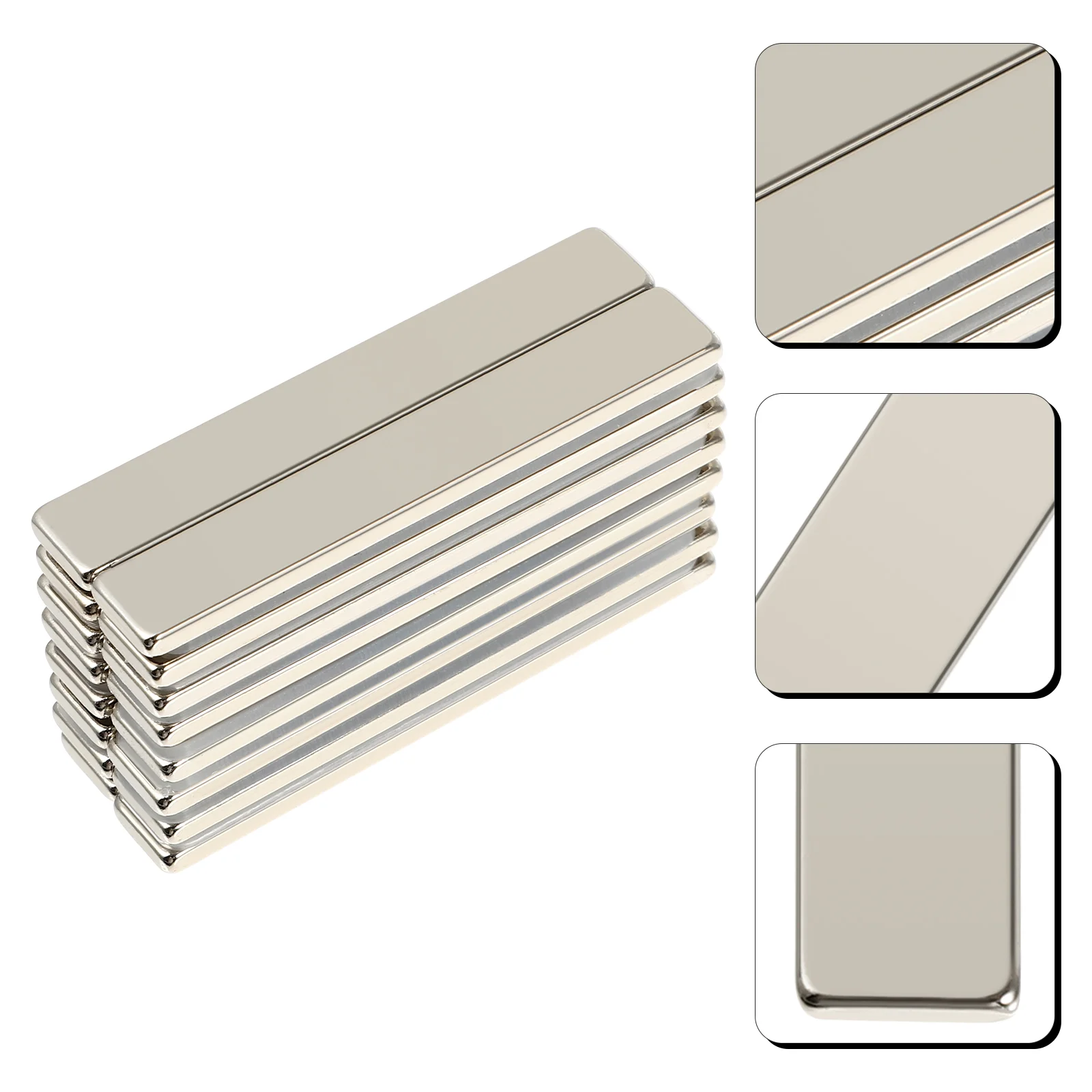 

16 Pcs Bar Strong Rare Small Office Fridge Rectangle Long NdFeB Refrigerator