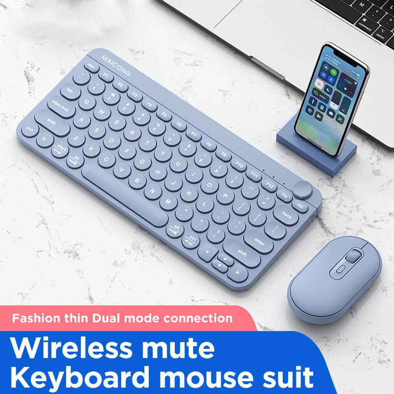Xiaomi Wireless Keyboard and Mouse Combo 2.4G Full Size 104 Keys Keyboard and Portable Wireless Mouse for Gamer Windows PC iPad