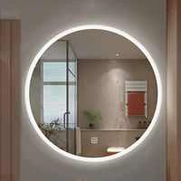 electric vanity round bathroom mirror light makeup smart illuminated bathroom mirror design fogless custom espelho wall decor