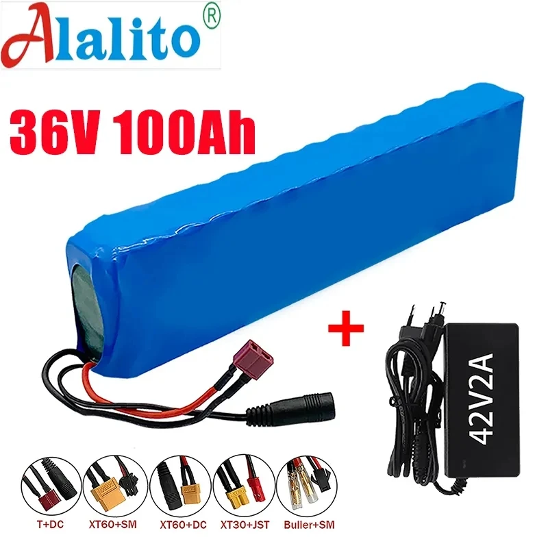 

10S3P 36V 100Ah 18650 Rechargeable Lithium Battery Pack 1000W Power Modified Bicycle electric scooter Vehicle with BMS