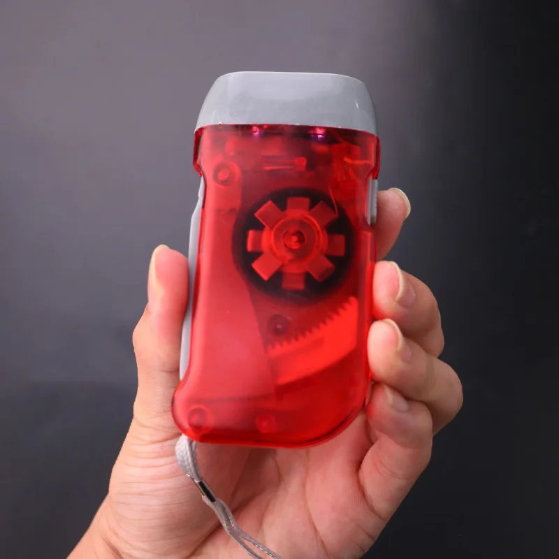 

3 Led Generator Wind-Up Flashlight Safe And Reliable A Good Gift On Christmas