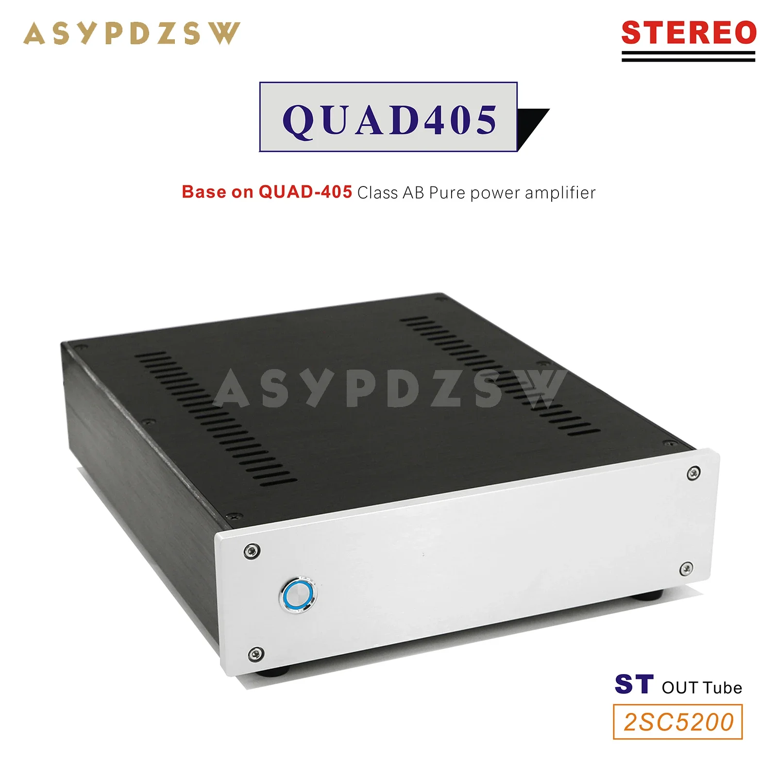 Стереоусилитель мощности QUAD405 класса AB Pure База на схеме QUAD-405 100 Вт + с защитой