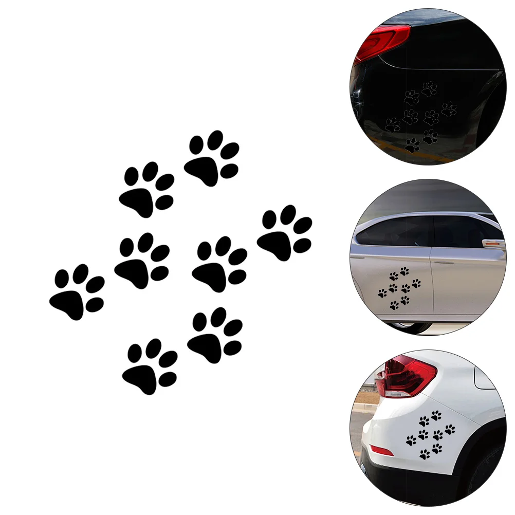 

24Pcs Cat Footprint Decals Lovely Car Decorative Decals Chic Car Stickers