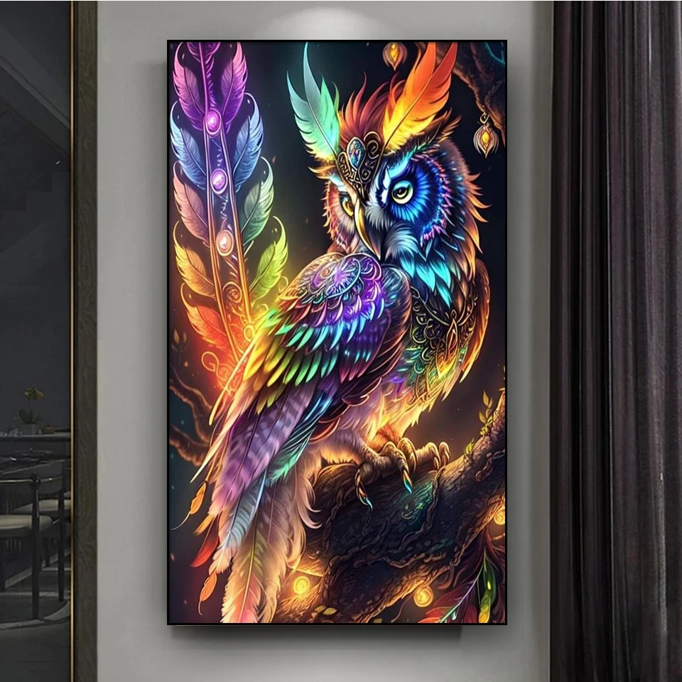 Алмазная мозаика сова