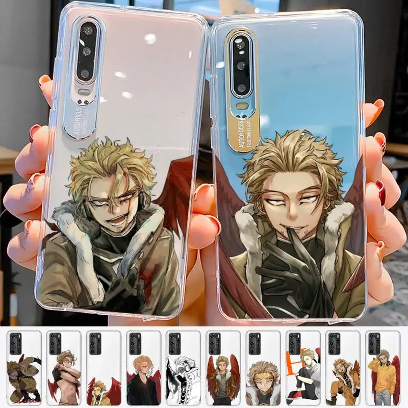 

Hawks Coat Japan Anime Phone Case for Huawei P20 P30 P40 P50 pro lite Mate50 Y5 Y6 Y9 prime for Honor 8X 10 50 Cover
