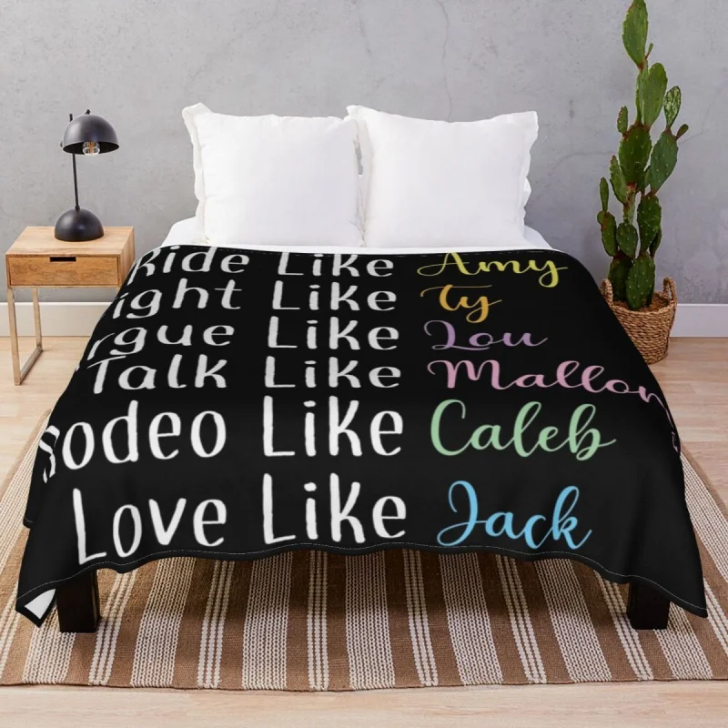 

Ride Like Amy Thick blankets Flannel Plush Print Lightweight Throw Blanket for Bed Home Cou Travel Office