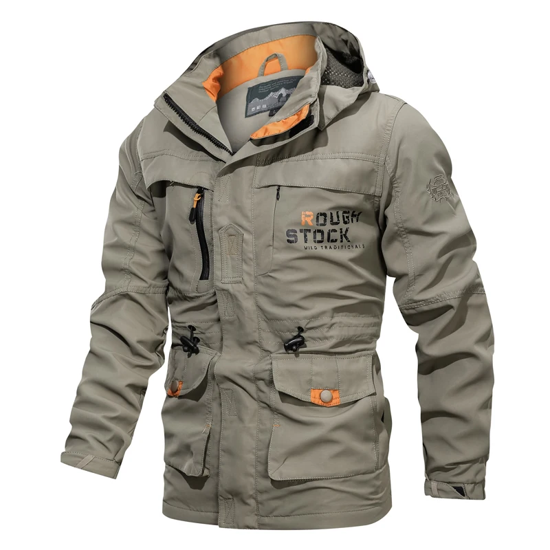 

Breathable Bomber Jacket Men 2022 Spring Autumn Multi-pocket Military Tactical Jackets Windbreaker Mens Coat Outdoor Stormwear