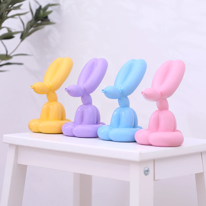 

Home Decore Animal Statue Modern Art Creative Simplicity Resin Process Balloon Rabbit Model Statue Living Room Table Knickknacks