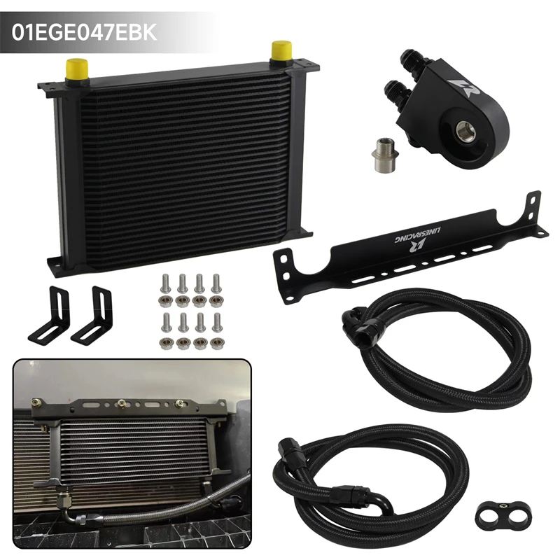 Универсальный комплект масляного радиатора AN10 19 -30 рядов с кронштейном