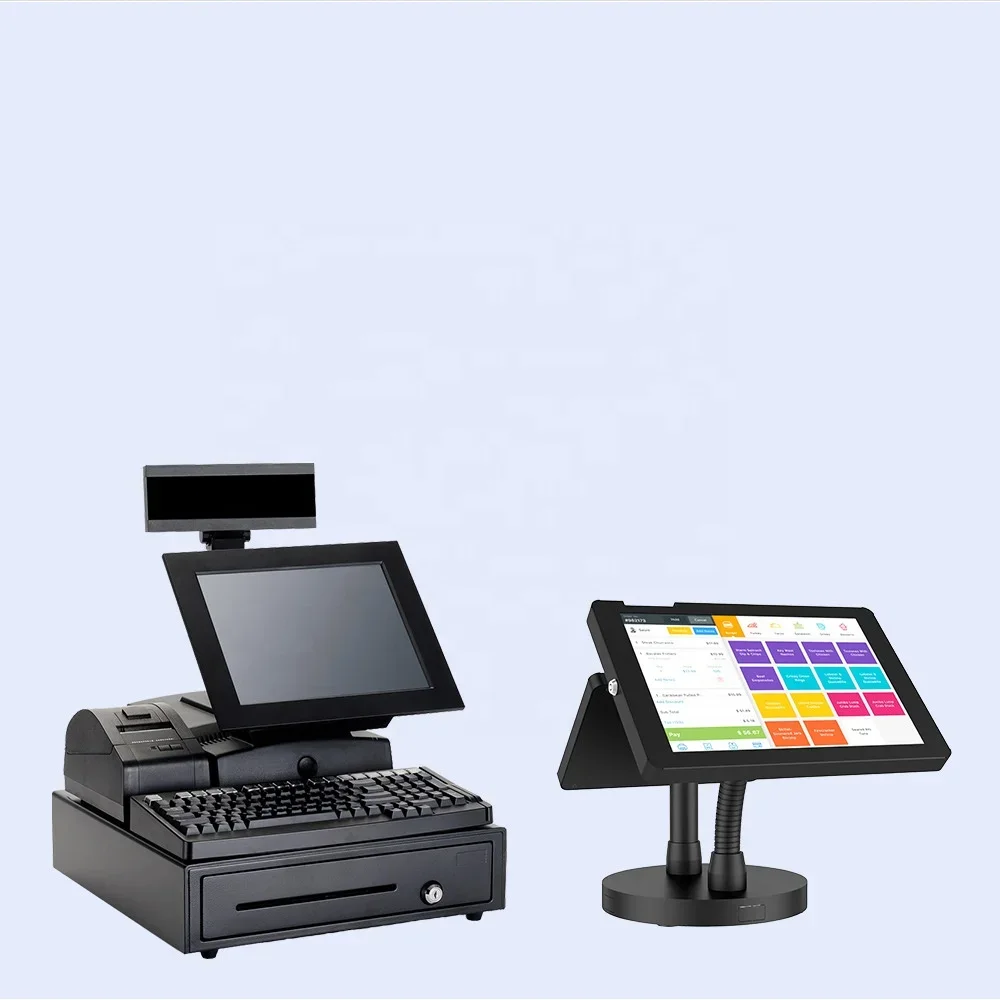 Фото Запираемая подставка для двойного планшета POS-счетчика, настольное крепление для безопасности, подставка для киоска с двумя планшетами для iPad 10,9 дюймов, 11 дюймов №4