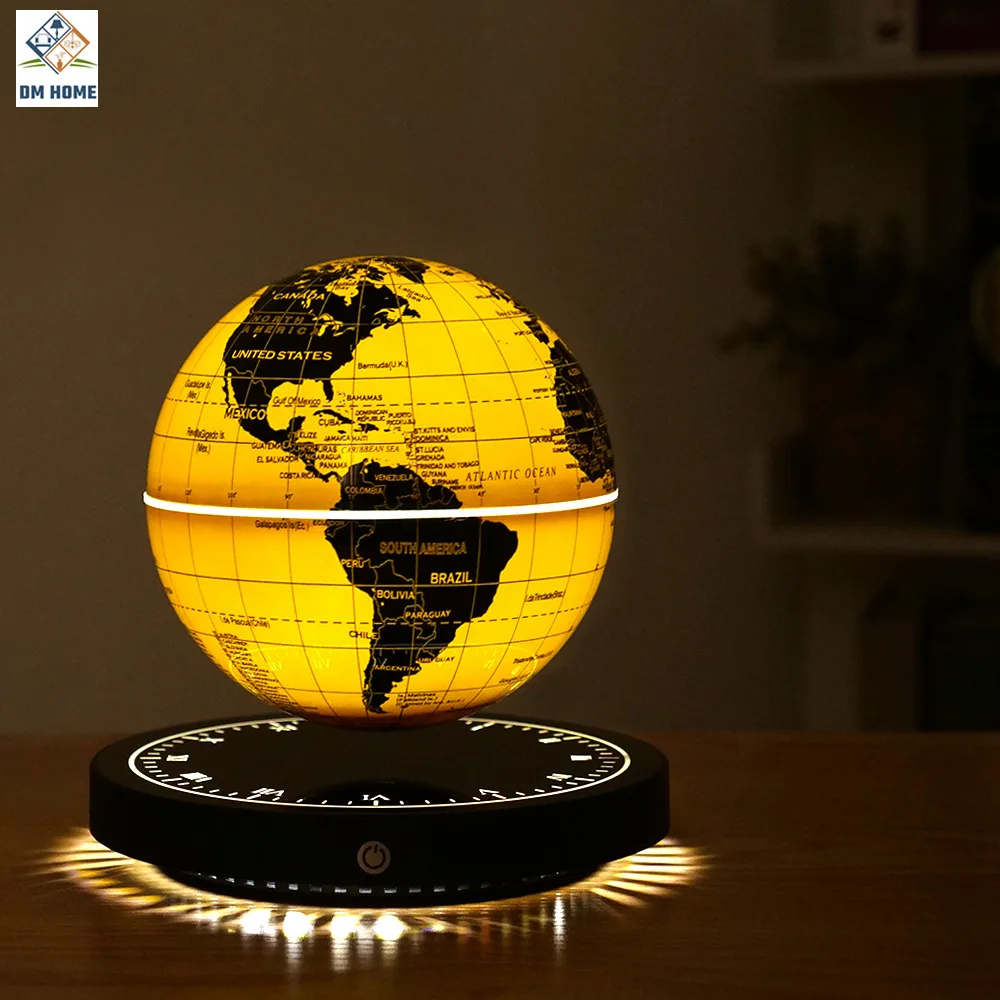 

Magnetic Levitation Globe 3D Luminous Self Rotating Night LED Light Office Desktop Decoration Originality Gift for Child Gifts