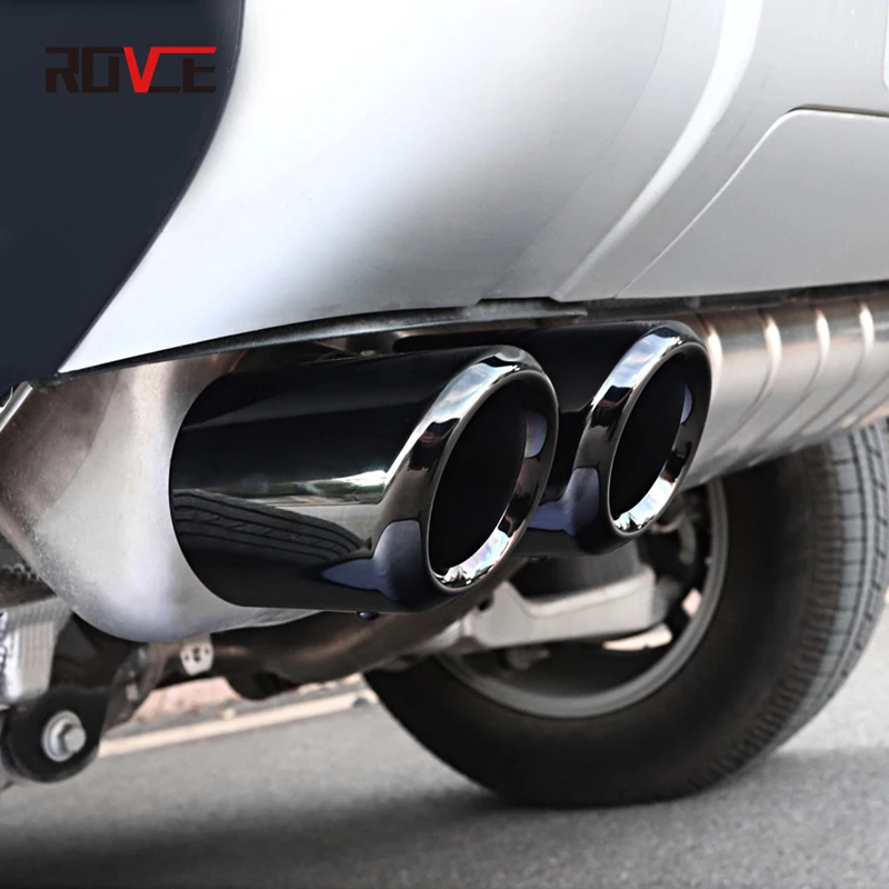 Глушитель выхлопной трубы ROVCE из нержавеющей стали четырехсторонний глушитель