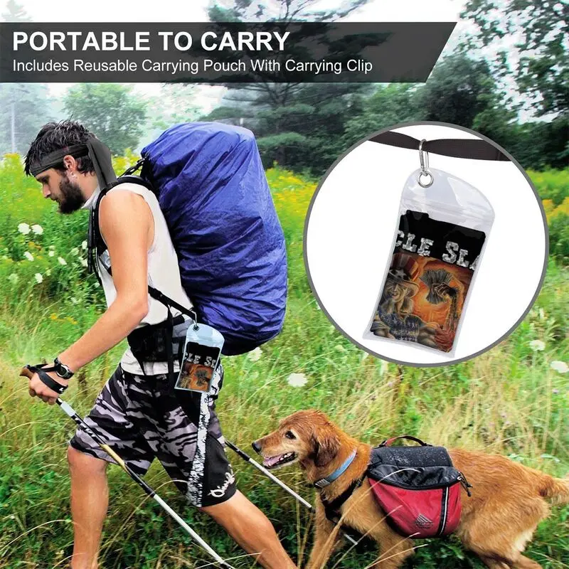 Быстросохнущее абсорбирующее спортивное полотенце с захлопывающим механизмом |