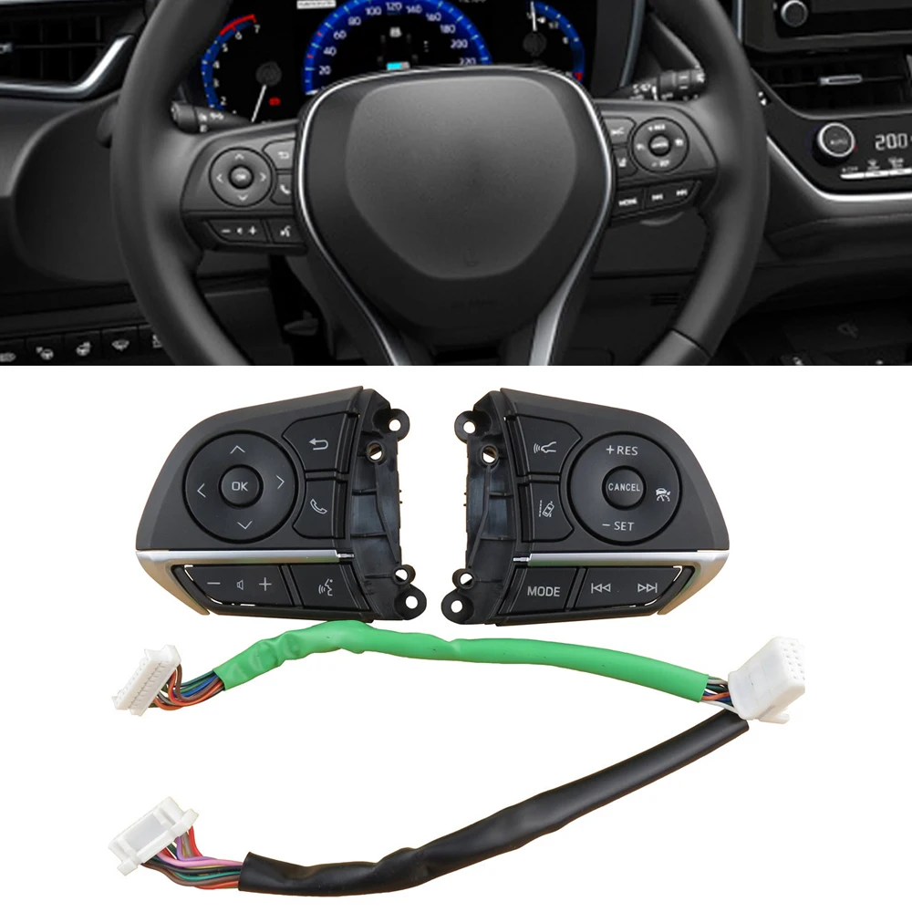 

Steering Wheel Cruise Control Buttons switch For Toyota Avalon Camry XV70 70 V70 RAV4 2018 2019 Steering wheel bluetooth button