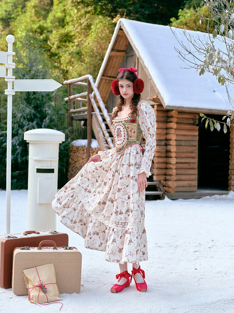 Женское платье AIGYPTOS цветочный принт полиэстер хлопок