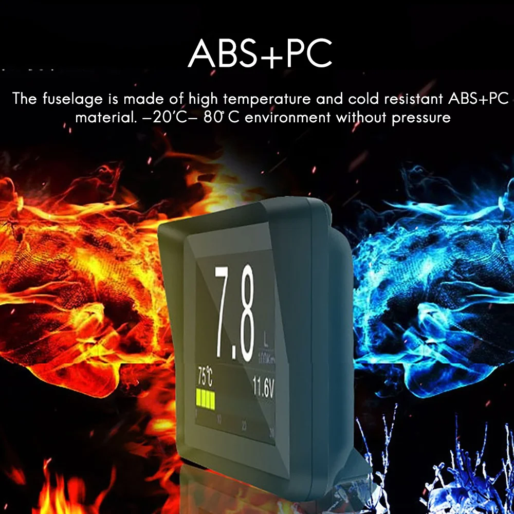 Автомобильный бортовой компьютер A203 OBD2 цифровой измеритель скорости и расхода