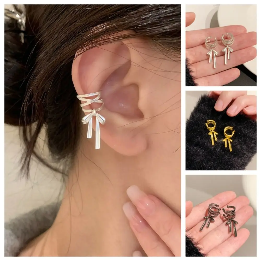 Модные Y2K Ленточные манжеты для ушей в стиле Харадзюку не пирсинг завязки банта