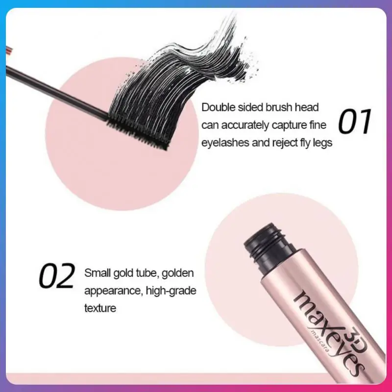 

Тушь для ресниц толстая и длинная, Подкручивающая, не размазывает натуральные водостойкие и стойкие к поту базовые макияжные ресницы корейская косметика